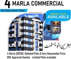 ICHS 4 Marla Commercial plot for sale.