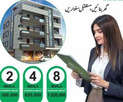 kingdom Valley  5, 8, 10 Marla & 1 kanal plot for sale.
